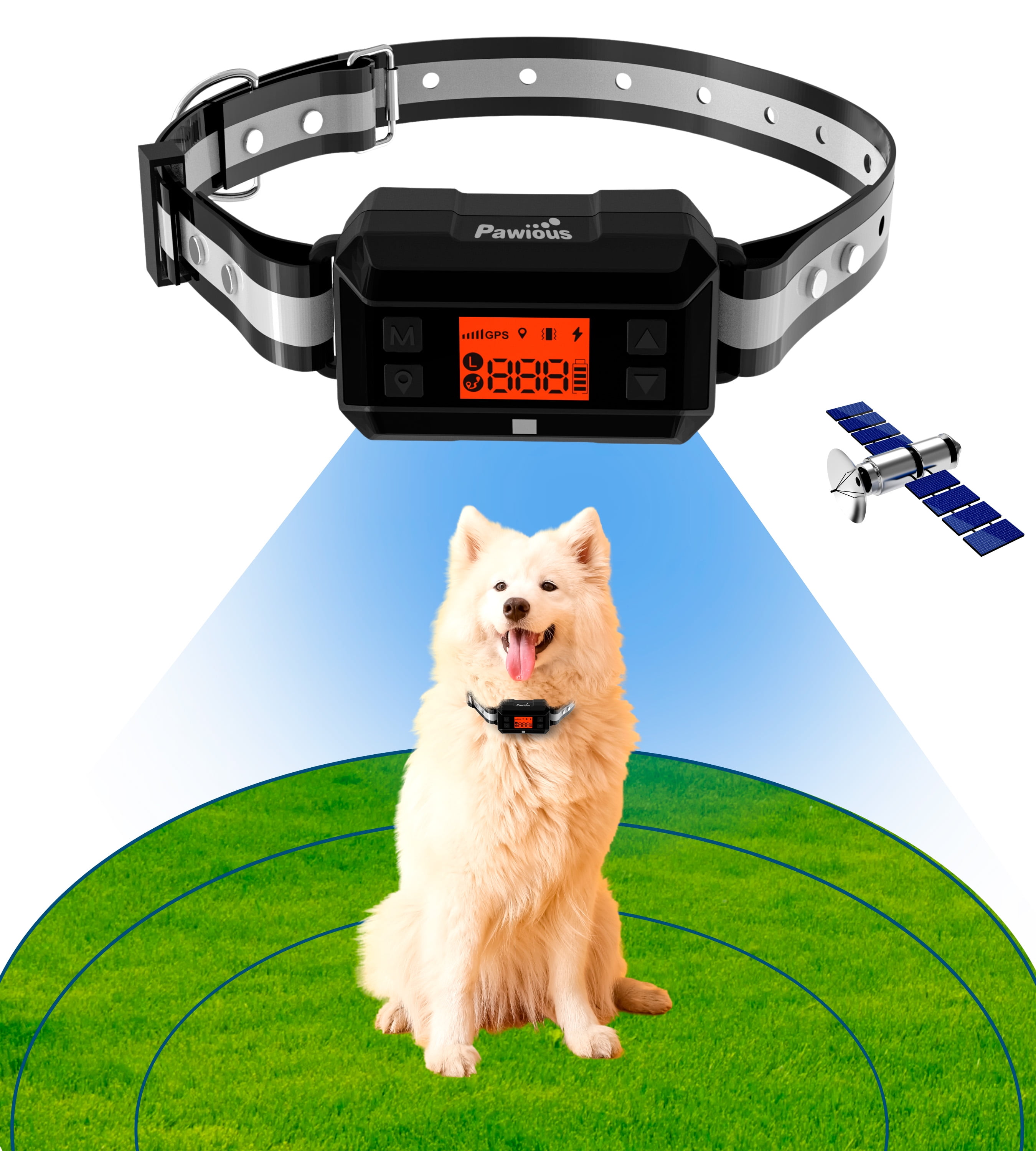 Pawious GPS Dog Fence F810 Wireless Dog Containment System, GPS Boost