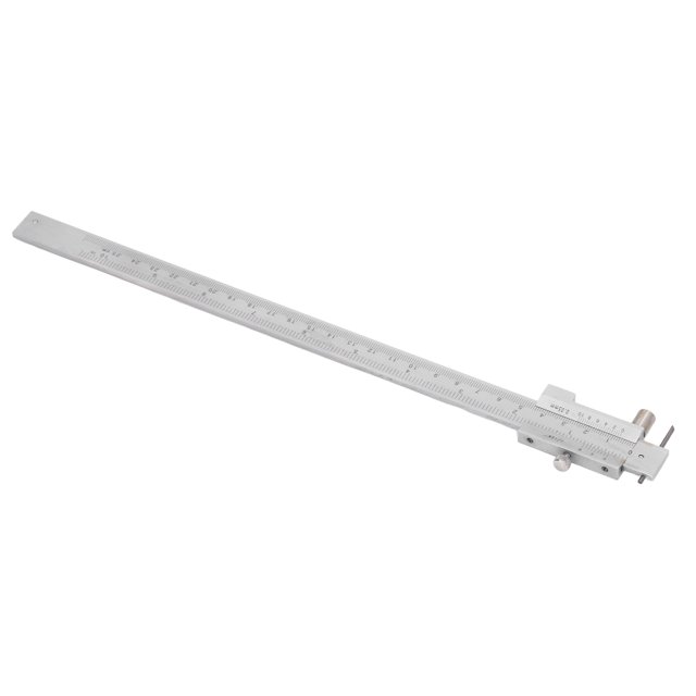 Parallel Scribing Ruler, Scribing Vernier Caliper Clear Scale Reading Fine Grinding Metric and inch Unit 0-250MM for Outer Diameter Measuring