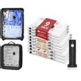 thumbnail image 1 of Paquete De 9 Bolsas De Almacenamiento Al Vacío De Viaje Para Ropa Con Bomba Eléctrica Recargable Cubos De Embalaje De Compresión Organizador Para Maletas De Equipaje Bolsas Selladas Para Ahorrar Espac, 1 of 5