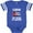 Football Blue and White, variant on Cuban Pride Cuba Flag Boys or Girls Baby Bodysuit
