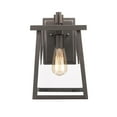 thumbnail image 3 of RADIANCE Goods Transitional 1 Light Rubbed Bronze Outdoor Wall Sconce 12" Tall, 3 of 4