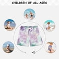 thumbnail image 6 of Light Purple and Green Flowers Swim Trunks Board Shorts Beach Pants Bathing Bottoms 5T, 6 of 8