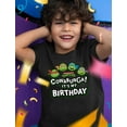 thumbnail image 2 of Cowabunga Its My Birthday Shirt TMNT Mutant Ninja for Boys Youth Kids T-Shirt X-Small Black, 2 of 4