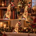 thumbnail image 2 of Christmas Shelf-Edge Lighted Scene Decor, Glowing Holiday Shelf Display for Christmas, Magical Waterfall String Light Christmas Tabletop & Bookshelf Decor for Cabinet & Fireplace (E), 2 of 6