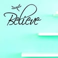 thumbnail image 1 of Custom Decals Believe Wall Art Size: 8 X 20 Inches Color: Black, 1 of 1