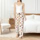 thumbnail image 4 of Fotbe Kawaii Shiba Dog Pantalones de Pijama para Mujer, Pantalones de Dormir, Pantalones Pj con Cordón y Bolsillos-Large, 4 of 6