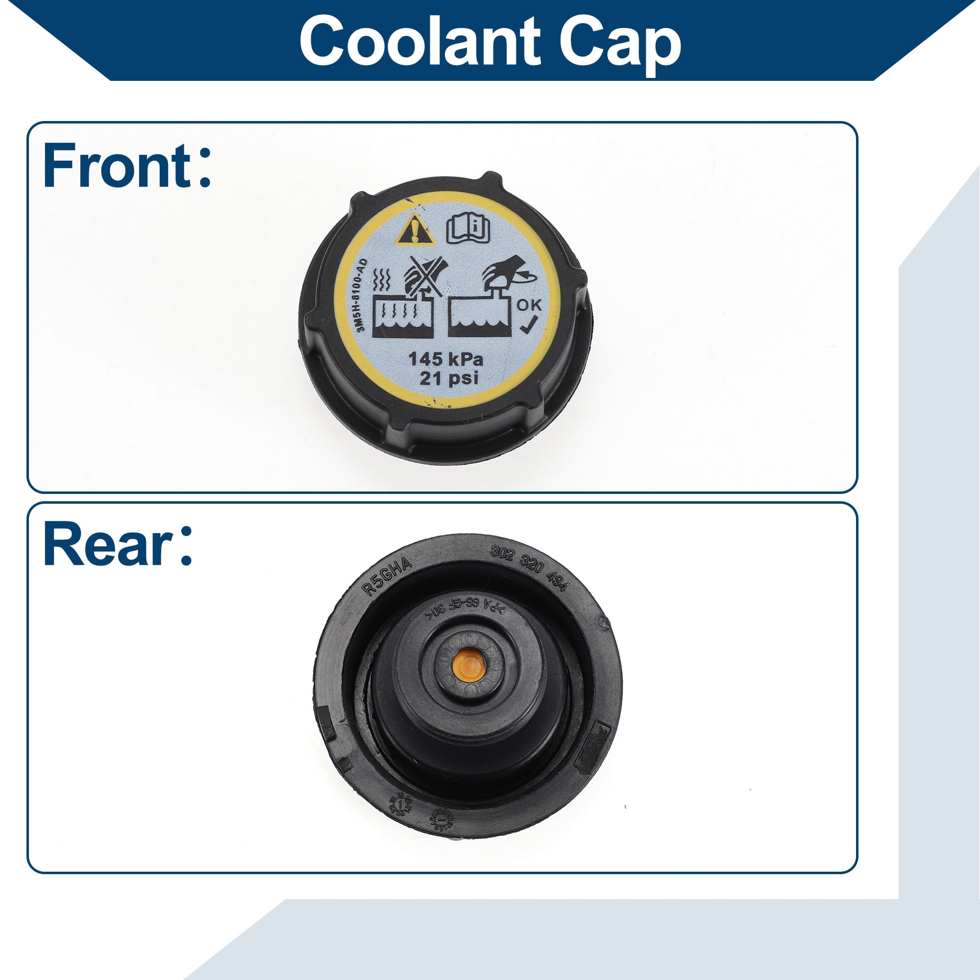 Unique Bargains Coolant Cap for Ford F150 V6 V8