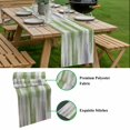 thumbnail image 5 of Sage Green Gray Table Runner - 60 Inch Long, Kitchen Dining Table Runner Dresser Scarves, Gradient Country Abstract Aesthetic Farmhouse Decor for Coffee Tables Wedding Party Banquet, 5 of 8