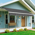 thumbnail image 4 of Yaheetech 10′ × 8′ Retractable Awning with PU Coating and Hand Crank, Dark Gray, 4 of 8