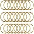 thumbnail image 7 of ALIMARO 24 Packs Shower Curtain Rings Hooks Easy to Move Curtain Hooks for Bathroom Shower Rod(Gold), 7 of 7