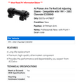thumbnail image 2 of At Pitman Arm Tie Rod End Adjusting Sleeve - Compatible with 1991 - 2002 Chevy C3500HD 1992 1993 1994 1995 1996 1997 1998 1999 2000 2001, 2 of 2