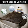 thumbnail image 5 of Unique Bargains 2 Pcs Front Car Seat Cover Breathable Plush Pad Chair Cushion for Vehicle Home Office Universal Brown, 5 of 8