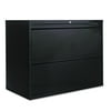 Alera Two-Drawer Lateral File Cabinet, 36w x 19-1/4d x 28-3/8h, Black