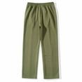 thumbnail image 6 of Inleife Stretch Pants for Men Solid Color Relaxed Fit Fashion Casual Sports Pants, 6 of 6