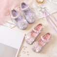 thumbnail image 2 of Meckior Toddler Girls Glitter Mary Jane Shoes Little Kids Low Heel Wedding Party Princess Dress shoes for Little Kids, 2 of 7