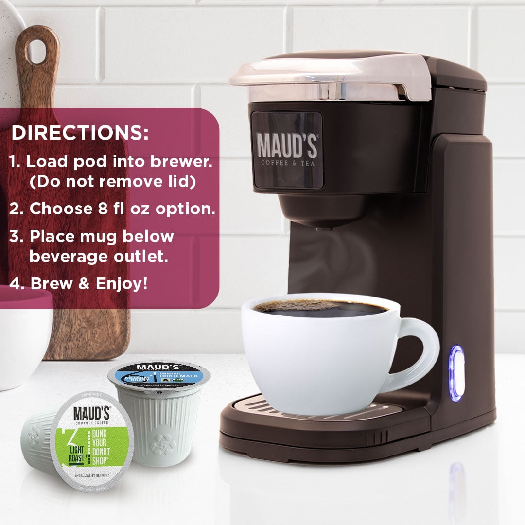 Maud's Original Flavored Coffee Pods Variety Pack, 80 ct, 9 Assorted Roasts, Dark & Medium Roast Coffee in Single Serve Pods – 100% Arabica Beans, Compatible with Keurig K Cups Maker