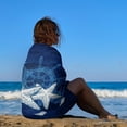 thumbnail image 4 of Yibo Colorful Graffiti Starfish Rainbow Beach Towels Ocean Animal Print Sauna Beach Gym, 4 of 8
