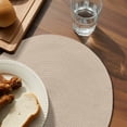 thumbnail image 4 of Round Placemats Set of 4 Solid Color Place Mats Washable Woven Placemat Light Khaki Circle Braided Table Mat for Kitchen Dining Table Party Home Decor 15 Inch, 4 of 8