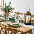 thumbnail image 5 of Round Placemats Set of 4 Abstract Marble Place Mats Washable Woven Placemat Gold Green Marble Circle Braided Table Mat for Kitchen Dining Table Party Home Decor 15 Inch, 5 of 8