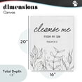 thumbnail image 4 of Stupell Industries Eclectic Cleanse Me From Sin Canvas Art, 16 x 20, by Lettered and Lined, 4 of 8
