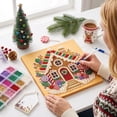thumbnail image 4 of Fllostpr Christmas DIY Diamonds Painting Kit, House Structure Full Round Drill Rhinestone Art Set for Wall Living Room Bedroom,9.8", 4 of 6