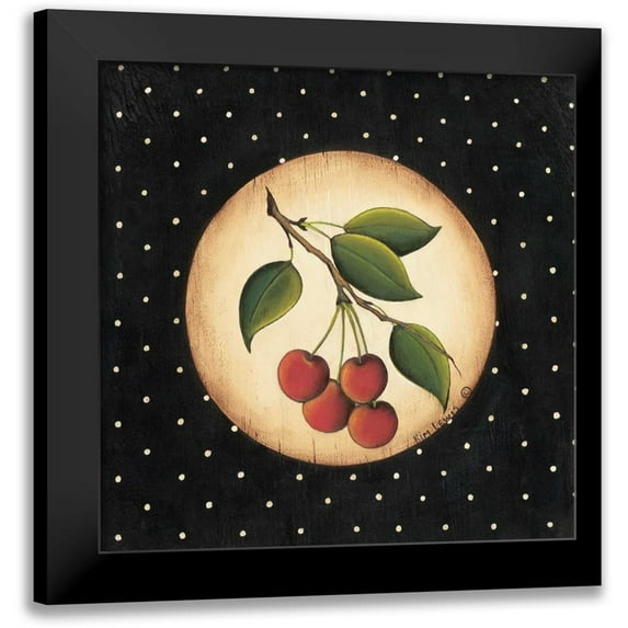 Lewis, Kim 15x15 Black Modern Framed Museum Art Print Titled - Four Cherries