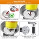 thumbnail image 4 of Soplete de cocina Encendedor recargable Soplete ajustable Llama Antorcha de gas butano con cerradura de seguridad Cocina DIY Artesanía BBQ Hornear Crème Brûlée Soldadura, 4 of 5