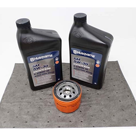 Husqvarna Oil Change Kit 5W-30 Synthetic Blend Oil