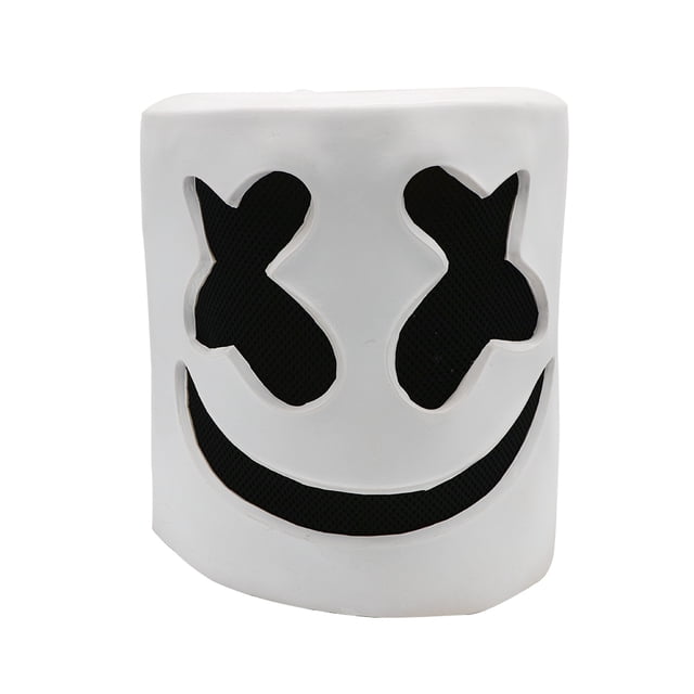 Marshmello Mask DJ Head Cover Casco de cosplay para disfraz de fiesta