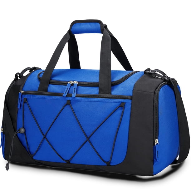Bolsa de gimnasio Vorspack para hombre de 53 litros con compartimento para zapatos, color azul