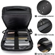 BANGE Waterproof Oxford Fabric 15.6 Smart Laptop Backpack, Black