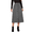 Gray, variant on Women’s Corduroy High Waist A-Line Midi Skirt with Front Button Down Closure and Classic Fit for Daily Wear Beige M