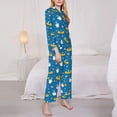 thumbnail image 3 of Sigee Cartoon Goose for Women’s Pajama Sets Long-Sleeved Pjs Sets for Women 2 piece Sleepwear-Large, 3 of 7