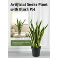 thumbnail image 6 of Artificial Snake Plant in Black Pot, 6 of 7