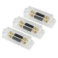 thumbnail image 1 of Unique Bargains 3 Pcs Fuse Transparente 100 Ampères avec Support en Ligne Protection Électrique Fusible, 1 of 7