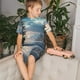 thumbnail image 4 of Balery Moonlit Sea Sailboat Conjunto de Pijama Infantil de Manga Corta con Estampado – Ropa de Dormir de Algodón Suave-Large, 4 of 6