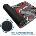 thumbnail image 6 of Grey Red Black Thick Lines&nbsp;desk Mouse Padwaterproof,rubber+multispandexno Slip Line Series MousepadDesk Pad for Office Home Game 31.5x15.7inches, 6 of 7