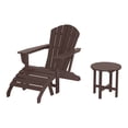 thumbnail image 3 of WestinTrends Dylan Outdoor Adirondack Chair With Ottoman And Side Table 3-Piece Set, Dark Brown, 3 of 17