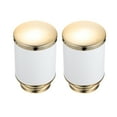 thumbnail image 2 of 2pcs Window Curtain Rod Ends Simple Shaped Curtain Rod Finials Curtain Rod Decor, 2 of 8