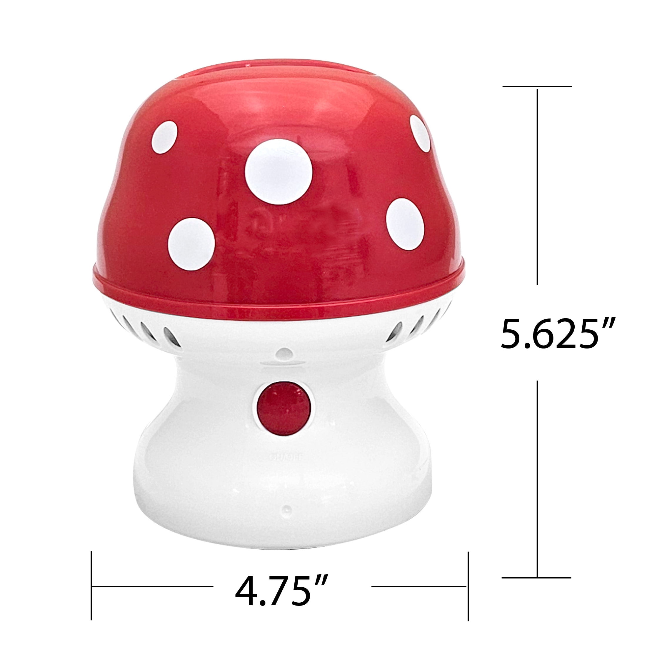 Play Day Mushroom Bubble Blower, Battery Operated, 3+
