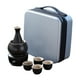 thumbnail image 3 of Juego de tazas de Sake de cerámica con calentador, decantador de vino, botella de Sake, artículos para beber antiguos, portavelas de regalo, juego de negro, 3 of 9