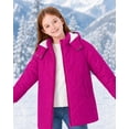 thumbnail image 4 of Lanbubble Girls Winter Coat Fleece Lined Hooded Puffer Jacket Outerwear with Pockets Sizes 5-12 Years, 4 of 10