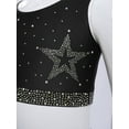 thumbnail image 3 of Yhong Débardeurs de Danse Sans Manches pour Filles, Chemise de Rue Hip Hop Performance Noir 16, 3 of 5