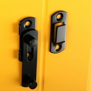 1 pcs Stainless Steel Door Locks Latch, Sliding Door Lock Flip Lock Gate Latch, Security Door Bolt Lock, Black
