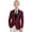 Wine, variant on Stylish Kids Formal with Lapel Long Sleeve Button Front Casual Wear for Children Versatile Outfit