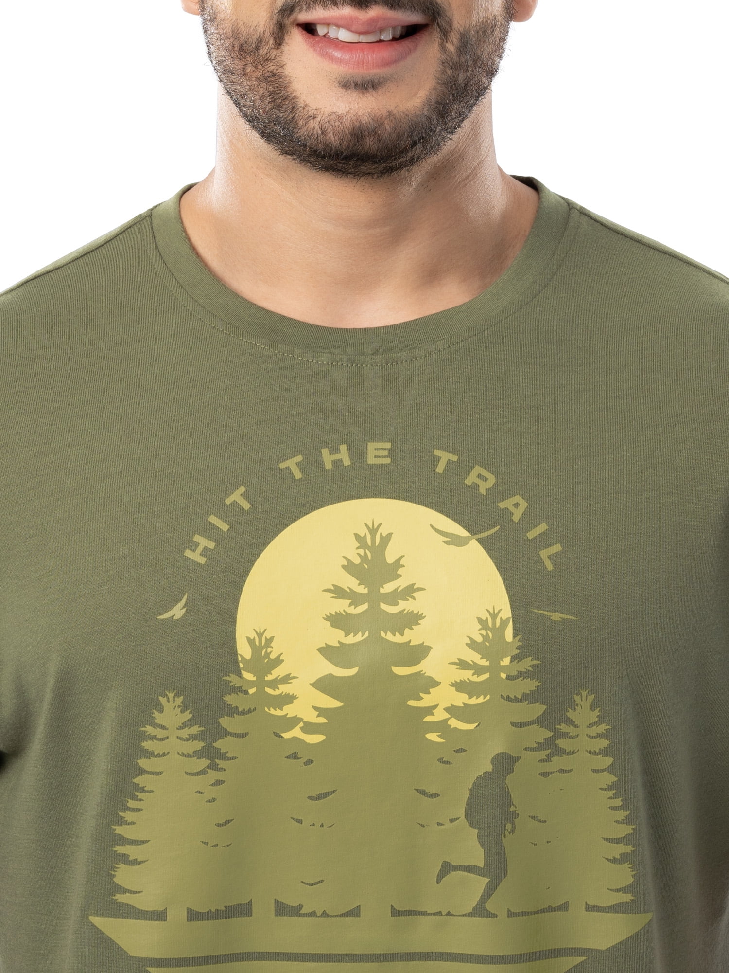 Ozark Trail Men's Active Graphic Tee with Short Sleeves, Sizes S-3XL