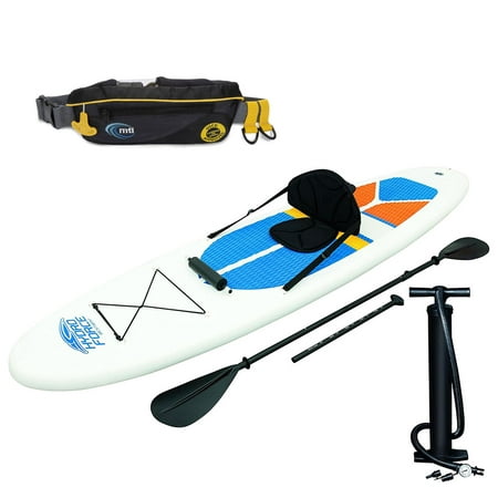 Bestway Hydro-Force Inflatable SUP Board & Kayak and SUP Life Jacket (Best Way To Wear A Vest)