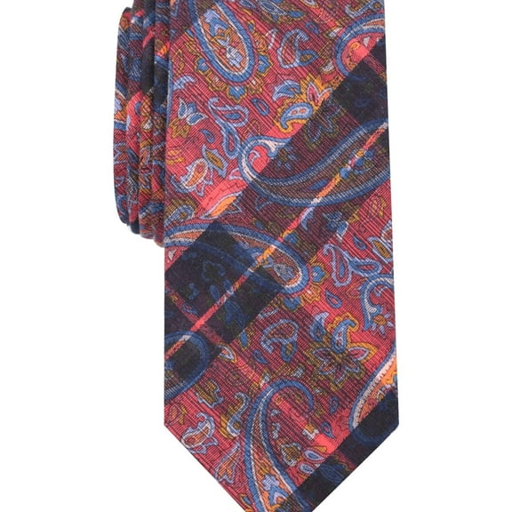 Tallia Mens Decker Paisley Self-tied Necktie, Multicoloured, One Size