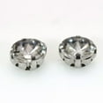 thumbnail image 6 of EOEMY Craft Clear Crystal Round Rivoli Sewing Rhinestones Gems Rose Montees Beads -20Pcs 14mm-Silver + Clear Crystal, 6 of 9