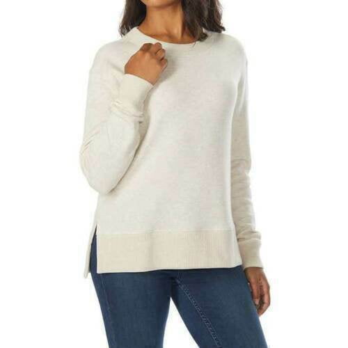 NEW!! Kirkland Signature Ladies Fleece Crewneck Sweatshirt Pullover (Beige, XXL)